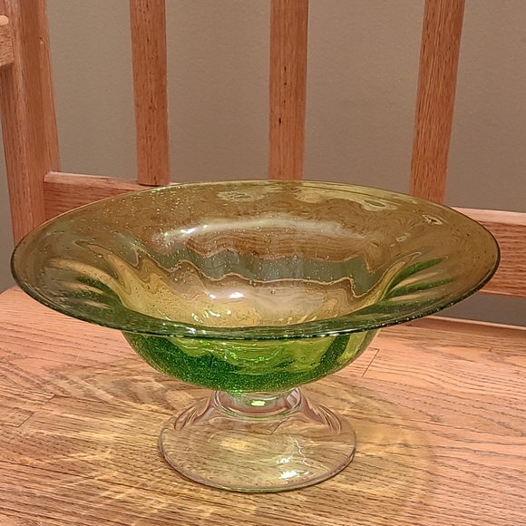 Bullicante blown glass centerpiece compote bowl - Picture 1 of 6